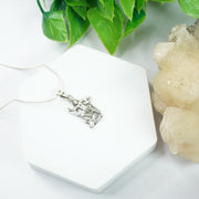 Kali Silver Pendant - Mahishasura Mardini - Love Rocks
